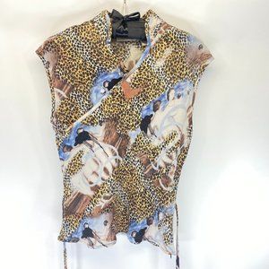 CAVIAR - Tank Blouse with beautiful print